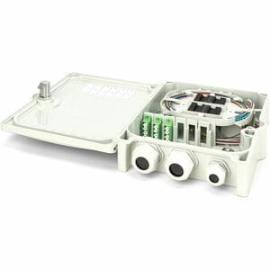 Digitus FTTH/FTTB Distribution box - 26.9 cm Height x 19.3 cm Width x 6 cm Depth - Light Grey - Acrylonitrile Butadiene St