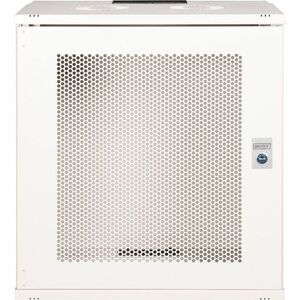 Digitus SOHO PRO 12U Wall Mountable Enclosed Cabinet Rack Cabinet for Networking - 483 mm Rail Depth - Light Grey - Steel,