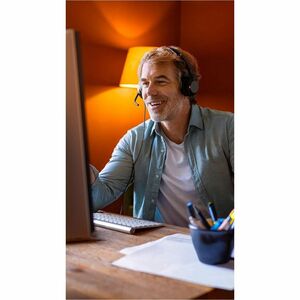 Casque Jabra Evolve2 50 - Câblé / Sans fil - Design Supra-auriculaire, Sur tête - Stéréo - Certification Microsoft Teams -
