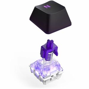NZXT Function Elite MiniTKL KB-101NB-US Gaming Keyboard - Cable Connectivity - USB Interface - RGB LED - English (US) - Ma