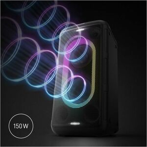 Panasonic BMAX10 Portable Bluetooth Speaker System - 150 W RMS - Black - Battery Rechargeable - USB