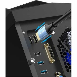 Vention ALHS 2 m HDMI A/V Cable - Cable for Audio/Video Device, Notebook, TV, Projector - First End: 1 x HDMI 2.0 Digital 