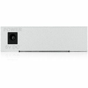 Commutateur Ethernet ZYXEL GS-105B v5 5 Ports - Gigabit Ethernet - 100/1000Base-T - 2 Couche supportée - 2,99 W Power Cons