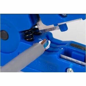 Vention Stripping Tool - 124 mm Length - Blue - Aluminium - Insulated, Comfortable Handle, Comfortable Grip, Anti-shock, N