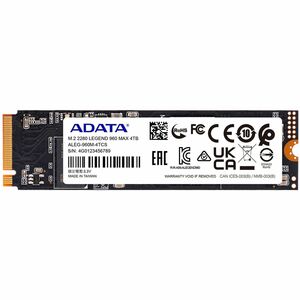 Unidad de estado sólido Adata LEGEND 960 MAX ALEG-960M-4TCS - M.2 2280 Interno - 4TB - PCI Express (PCI Express 4.0 x4) - 