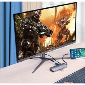 Vention TOKHB USB Type C Docking Station for Notebook, Monitor, Gaming Console, Memory Card Reader - Charging Capability -