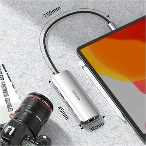 Vention TOMHB Docking Station for Hard Drive, U Disk, Tablet, Keyboard, Gaming Console, Cellular Phone, Smartphone, Notebo