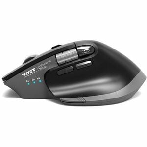 Port Connect Ultimate Mouse - Bluetooth/Radio Frequency - USB Type A, USB Type C - Optical - 6 Button(s) - 6 Programmable 