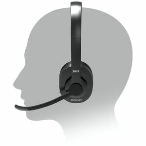 Port Connect ON'R Wired/Wireless Helmet, Over-the-head Stereo Headset - Microsoft Teams Certification - Binaural - Circuma