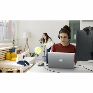 Dell WH5024 Wired Over-the-head Headset - Microsoft Teams Certification - Binaural - Circumaural - 20 Hz to 20 kHz - 200 c