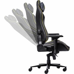 Trust GXT 721 Gaming-Stuhl - Metall, HDF-Polsterung (High Density Foam), Holz, Aluminium - Schwarz