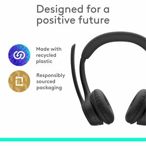 Audifonos Headset-Zone 300-Negro - Bluetooth v 5.3 - Dos microfonos - Batería integrada hasta 16 horas de duración - Carga