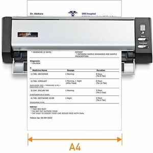 Plustek MobileOffice D430 Plus Sheetfed Scanner - 600 x 600 dpi Optical - 48-bit Color - 16-bit Grayscale - Color, Monochr