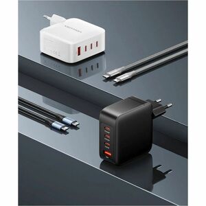 Vention FEI 140 W AC Adapter - Box - Universal Adapter - 1 USB - 3 USB Type-C - For Tablet PC, Notebook, Smartphone, Gamin