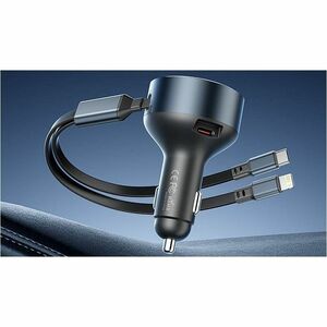 Vention FFO 60 W Auto Adapter - Box - For iPhone - 12 V DC, 24 V DC Input - 5 V DC, 9 V DC, 12 V DC, 15 V DC, 20 V DC Outp