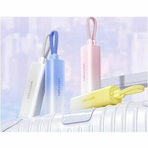 Vention FHW Power Bank - Gradient Yellow - For iPhone - Lithium Polymer (Li-Polymer) - 5000 mAh - 20 W - 3 A, 2.22 A, 1.67