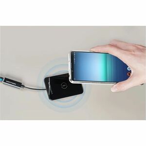 Vention FGBBAG Induction Charger - Black - Box - For iPhone - Input connectors: USB - Foreign Object Detection, Anti-slip
