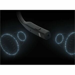 Shokz OpenMeet Wireless Open-ear, Over-the-head, On-ear, Over-the-ear Stereo Headset - Black - Binaural - Supra-aural - 29