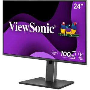 ViewSonic VG2452 24 Inch IPS 1080p Ergonomic Monitor with Tilt, Swivel, Pivot, Height Adjust, 100Hz, 5-Port USB Hub, HDMI,