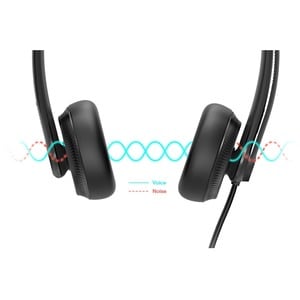 UH34 Dual MS Teams USB Wired Headset with Noise-Canceling Microphone
