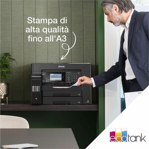Stampante multifunzione a getto di inchiostro Epson ET-16655 Con filo e senza fili EcoTank - Colore - Nero - Fotocopiatric