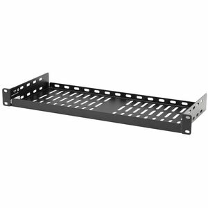 Tripp Lite series SmartRack SRSHELF2P1USHRT 1U Rack-mountable Rack Shelf for Data Center, Server, Router, Networking - Bla
