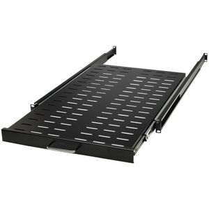 Tripp Lite series SmartRack SRSHELF4PSLVENT 1U Rack-mountable Rack Shelf for Data Center, Server, LAN Switch - Black Powde