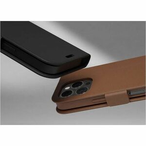 dbramante1928 ApS Copenhagen Carrying Case (Wallet) Samsung Galaxy S25 Smartphone - Black - Impact Resistant - Full Grain 