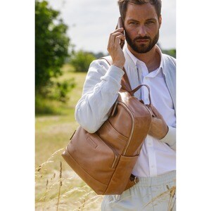 dbramante1928 ApS Copenhagen Slim Carrying Case (Wallet) Apple iPhone 13, iPhone 13 Pro Smartphone - Tan - Impact Resistan