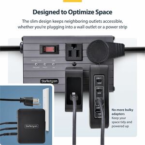 StarTech.com 140W USB-C-Wandladegerät, 3x USB-C/1x USB-A, PD 3.1 Internationaler GaN-Ladegerät/Netzteil für MacBook/Dell X
