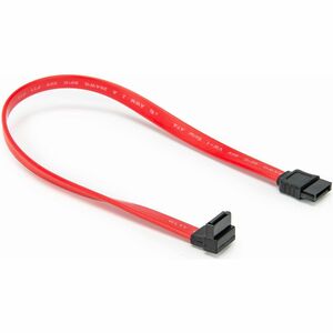 Rocstor 12in SATA to Right Angle SATA Serial ATA Cable - 1 ft SATA Data Transfer Cable for Motherboard, Hard Drive, Comput