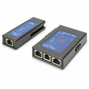 Digitus Kabeltester - LED - PoE-Test, Netzwerkprüfung, Kabeltests - 1 x PoE Ports - 1 x Netzwerk (RJ-45) - Netzwerk (RJ-11)