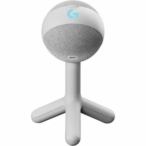 Logitech G Yeti Orb Wired Condenser Microphone for Gaming, Live Streaming - White - 2 m - 70 Hz to 20 kHz - Cardioid - Des