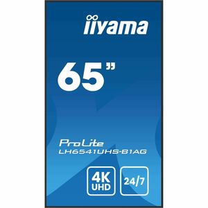 LCD Ecrans à affichages dynamiques iiyama ProLite LH6541UHS-B1AG 1638,30 mm - 24 Heures/7 Jours Operation - Vertical Align