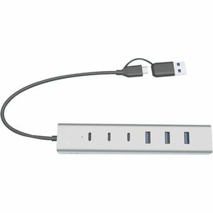 i-tec USB Hub - USB Type C - 640 MB/s - Notebook, Tablet, Keyboard, Mouse, Flash Drive - 8 Total USB Port(s) - PC