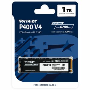 Patriot Memory P400 V4 1 TB Solid State Drive - M.2 2280 Internal - PCI Express NVMe (PCI Express NVMe 4.0 x4) - Gaming Co