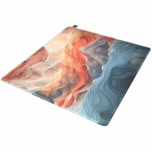 CHERRY XTRFY GP5 Large Gaming Mouse Pad - 400 mm x 460 mm x 4 mm Dimension - Blue - Rubber - Fray Resistant, Peel Resistan