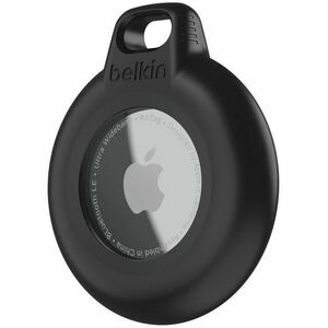 Belkin AirTag Asset Tracking Tag Holder - 50.8 mm x 43.2 mm x 10.2 mm - Plastic - 2 Pack - Black - Water Proof, Secure, Ke
