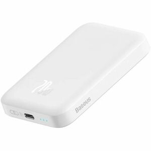 Power Bank Baseus - Bianco - Per iPhone - 6000 mAh - 1 x USB - Bianco