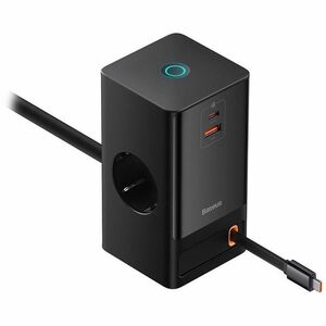 Ciabatta elettrica Baseus PowerCombo - 2 x USB tipo C - 1,50 m Cord - 1200 J Sovraccarico di energia - 16 A Attuale - 230 