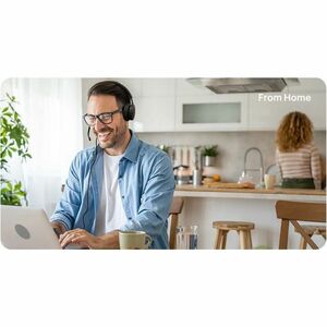 UH48 Dual Teams USB-C/A ANC USB Wired Headset. Four Noise-Canceling� Microphones, Hybrid� ANC, Dual� Busylights, �Leather�