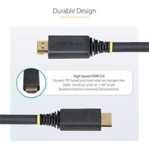 StarTech.com 10m (32.8ft) Active High Speed HDMI Cable, 4K 60Hz/1440p 144Hz, 18Gbps, UHD HDMI 2.0 Cord, TPE Jacket - Activ