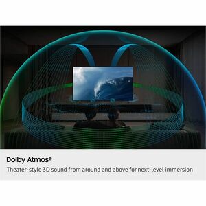 Samsung QN80F QN75QN80FAF 74.5" Smart LED-LCD TV 2025 - 4K UHDTV - High Dynamic Range (HDR) - Titan Black - Neo Quantum HD