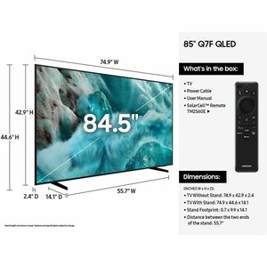 Samsung QN85Q7FAAF 85" Smart LED-LCD TV - 4K UHDTV - High Dynamic Range (HDR) - Q HDR - Quantum Dot LED Backlight - 3840 x