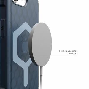 Urban Armor Gear Essential Armor Rugged Case for Apple iPhone 16e Smartphone - Hex Pattern - Cloud Blue - Drop Resistant, 
