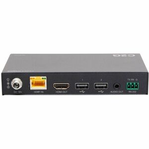 C2G HDMI® HDBaseT + USB-C® Data and Video Over CAT Extender Wall Plate Transmitter to Box Receiver- 4k - 229.66 ft Range -