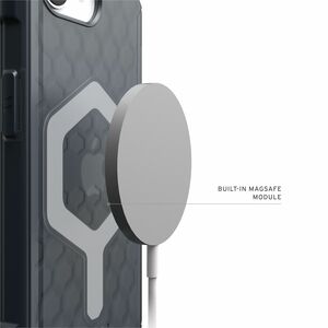 Urban Armor Gear Essential Armor Case for Apple iPhone 16e Smartphone - Hex Pattern - Ash - Drop Resistant, Impact Resista