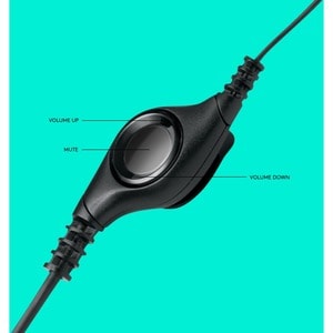 Auriculares Logitech ClearChat H390 Cableado Sobre la cabeza Estéreo - Negro, Plata - Binaural - Circumaural - 20Hz a 20kH
