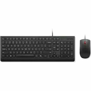 Lenovo Essential Keyboard & Mouse - English (US) - USB Type A Membrane Cable Keyboard - Keyboard/Keypad Color: Black - USB
