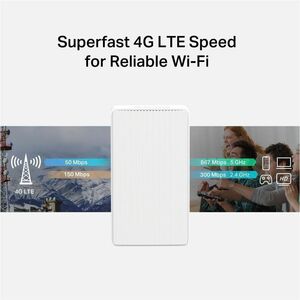 Modem/Router wireless Mercusys MB130-4G - Wi-Fi 5 - IEEE 802.11b/g/n/ac - 1 SIM - Ethernet, Cellulare - 4G - UMTS 2100, UM